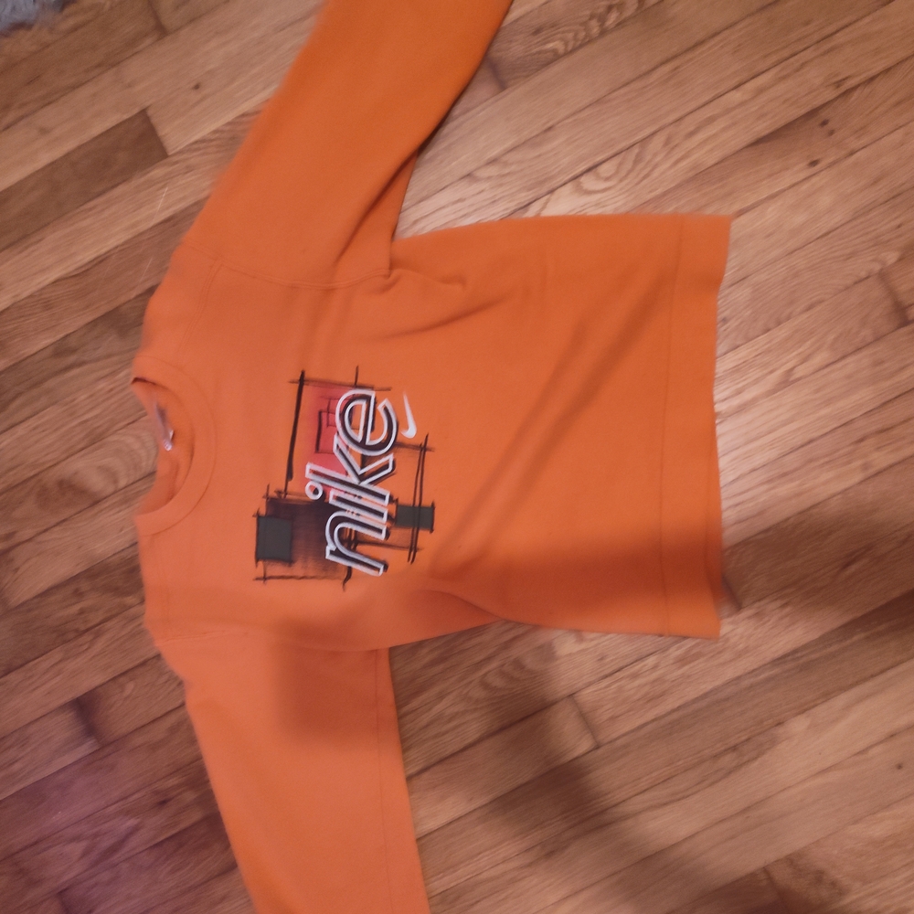 Nike Graphic Orange Long Sleeve Tee